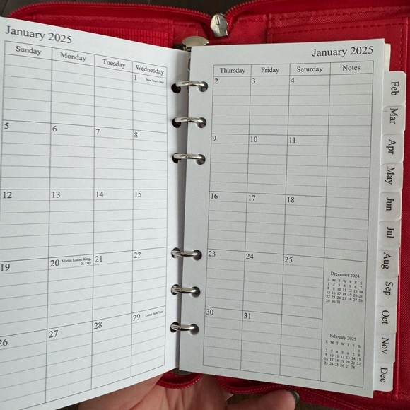 Tumi Red Leather Zip Wallet - Picture 6 of 8